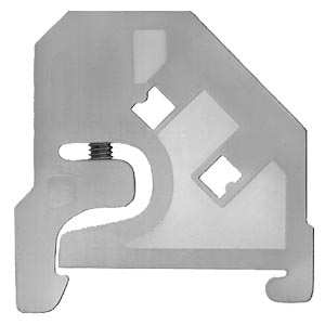 Концевой упор (фиксатор, ограничитель перемещения для клемм)