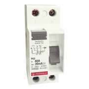 Выключатель Защиты от Утечки Тока FK2 2P 25А 300mА (УЗО)